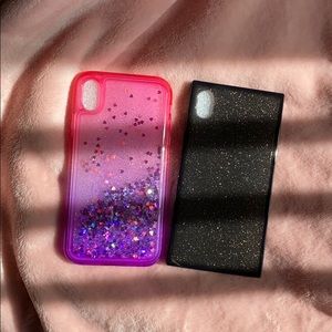 Two iPhone XR glitter cases! ✨